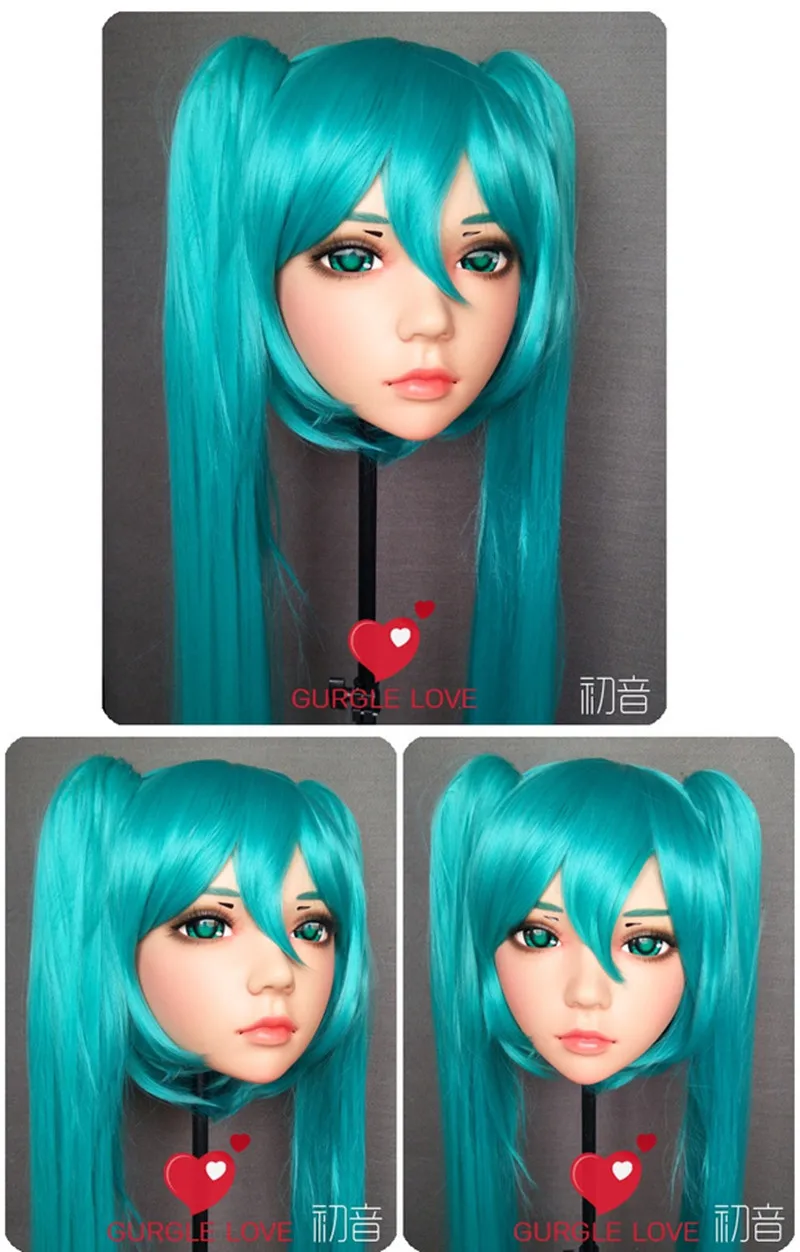 (gl Lin) Female Sweet Girl Resin Kigurumi Bjd Head Mask Cosplay