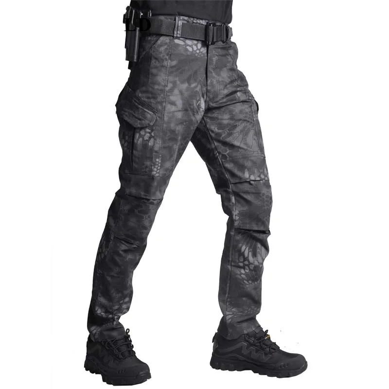 

Tactical Camo Men Pants Military Camping Hiking Pants Airsoft Combat Cargo Pant Waterproof Ripstop Army Men's Military Clothing