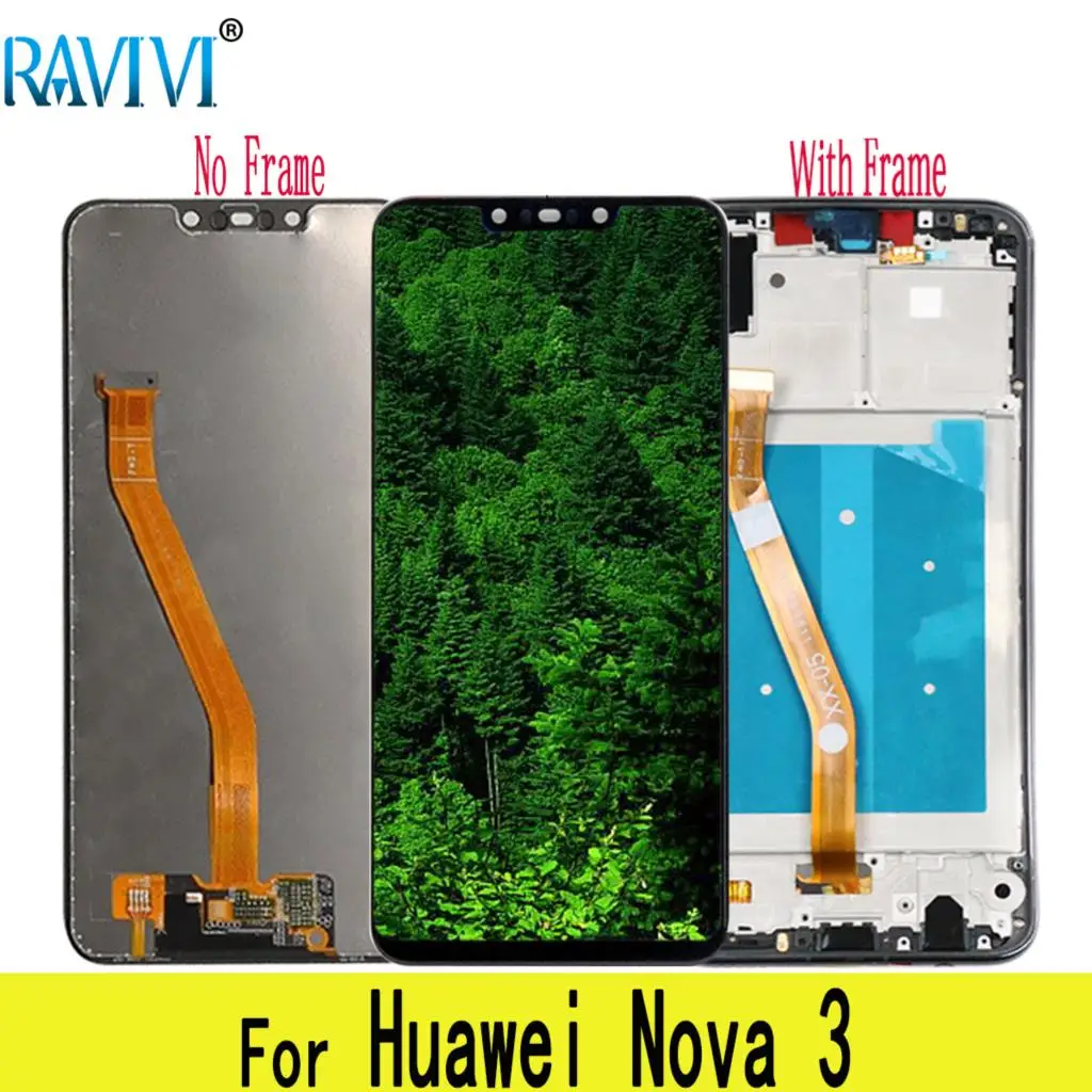 

6.3" Nova3 LCD For Huawei Nova 3 LCD Display PAR LX1 LX9 Touch Screen Digitizer Assembly Replacement For Huawei nova3
