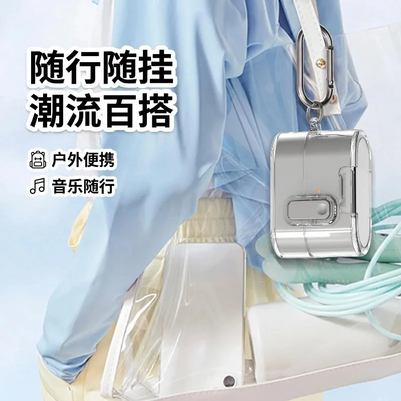 Transparent Shockproof Protective Case with Phone Holder & Anti-Lost Carabiner