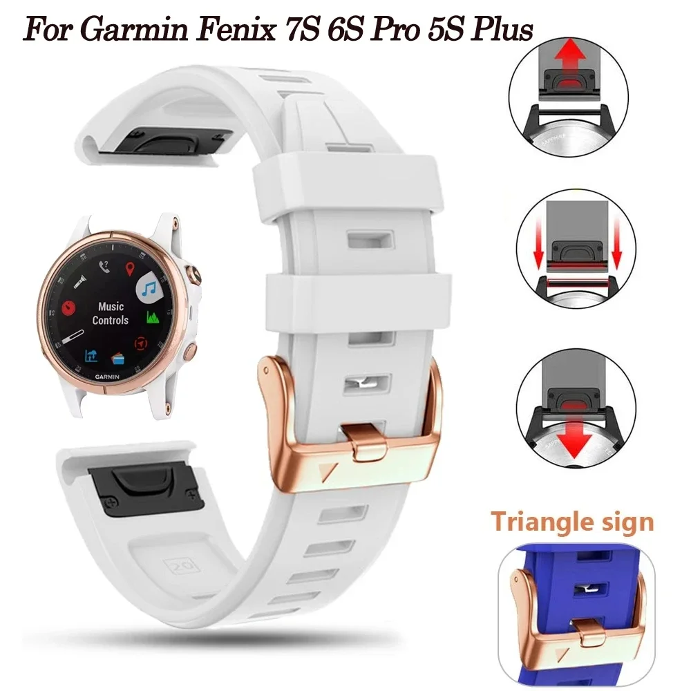 Premium 20mm Silicone Sport Watch Band Strap - Quickfit Design, Durable and Comfortable Bracelet for Active Lifestyles