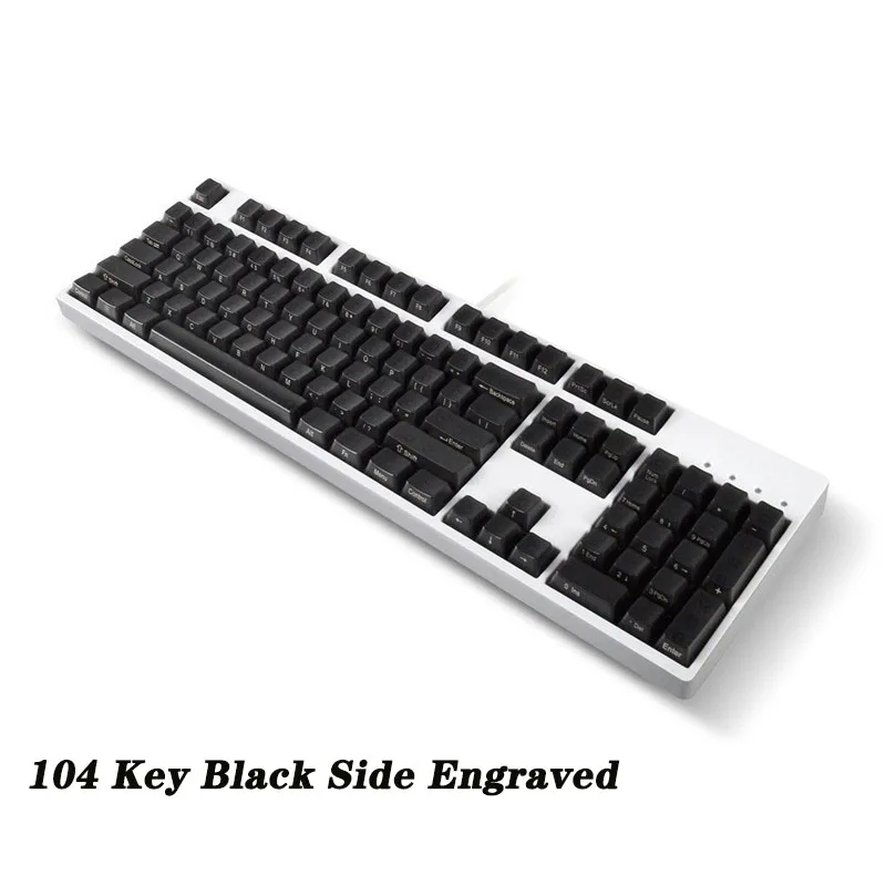 soft keyboard for pc 104 Keys Transparent ABS Keycaps Mechanical Keyboard OEM Profile Non-Engraved Backlight RGB Custom Blank Clear Key cap Mx Switch pc world keyboards