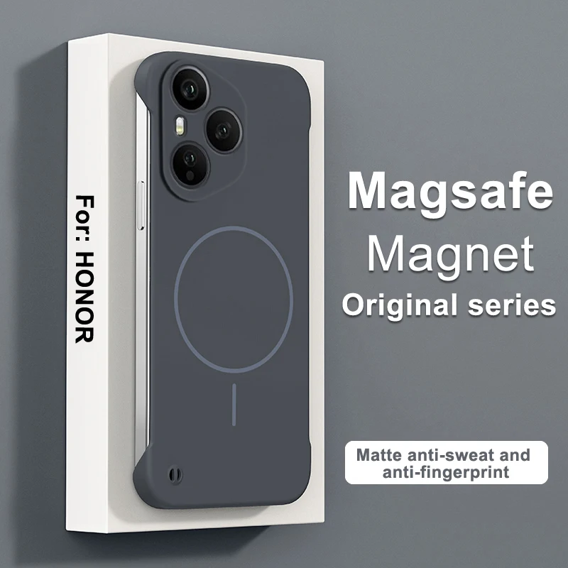 Magnetic Frameless Shockproof Matte Ultra Thin Hard Case with Wireless Charging Compatibility