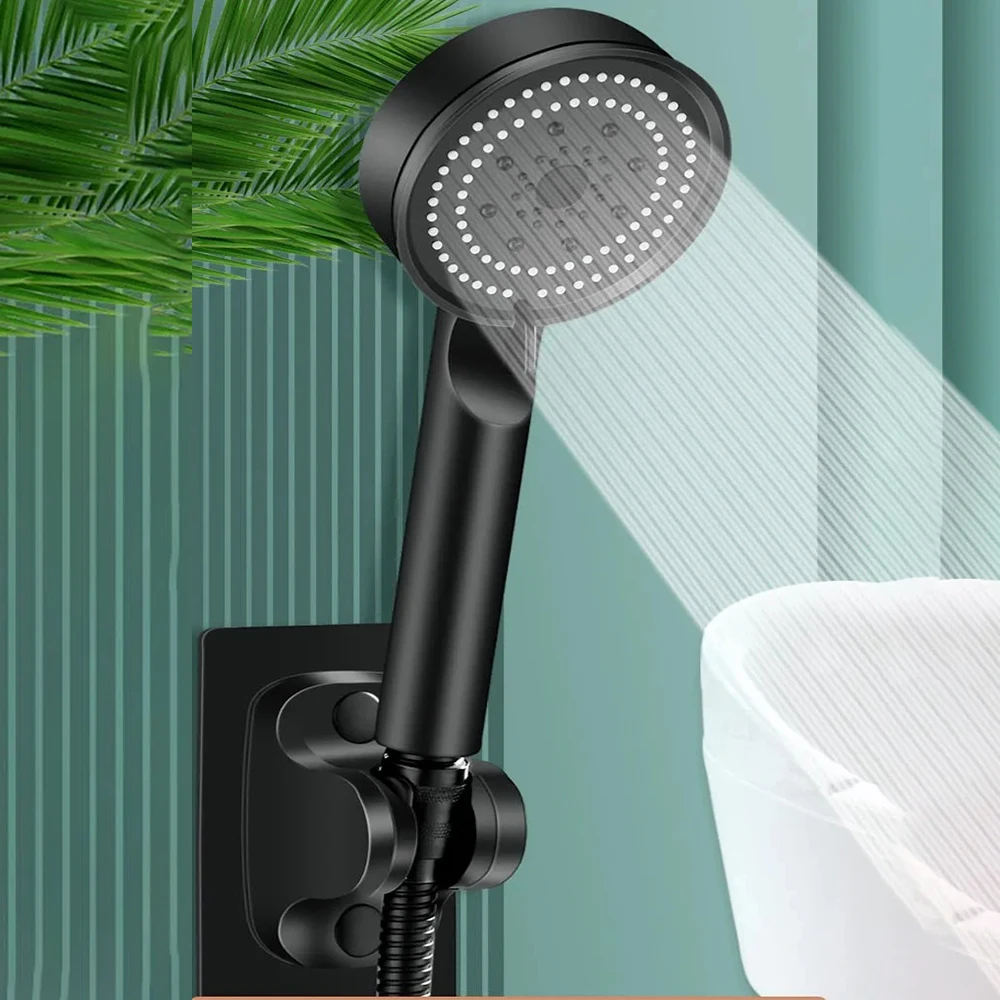 5 Modes Shower Head Adjustable High Pressure Water Saving Shower Head Water  Massage Shower Head Hook Hose Bathroom Accessories - AliExpress