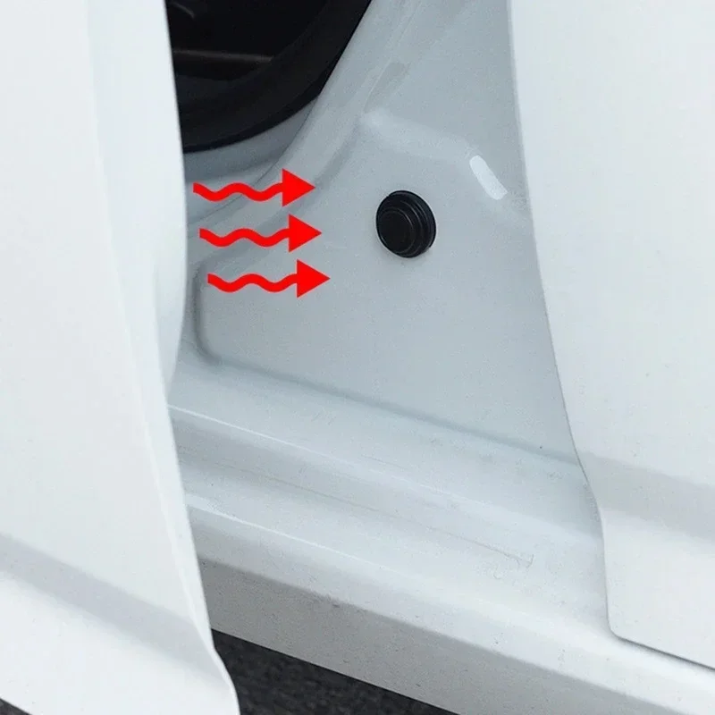 Car Door Pads Anti-shock Silicone Pad Door Shock Absorbing Gasket Trunk Sound Insulation Pad Shockproof Thickening Cushion Stickers