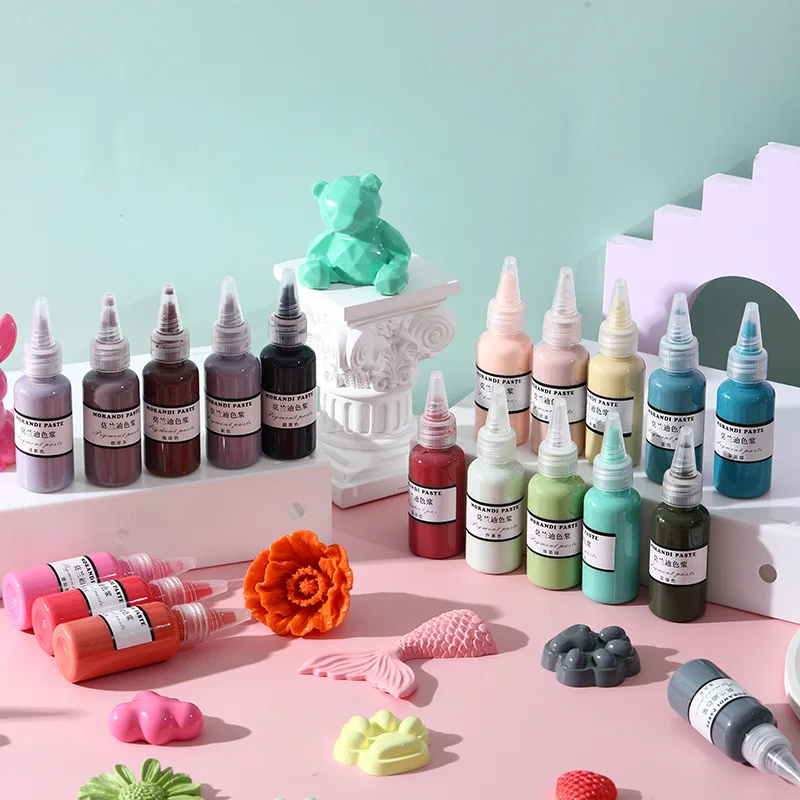 30g Paste Pigment UV Resin Glue Liquid Colorant Dye Ink Diffusion For Epoxy Resin Pigment Paste DIY Jewelry Making Dye