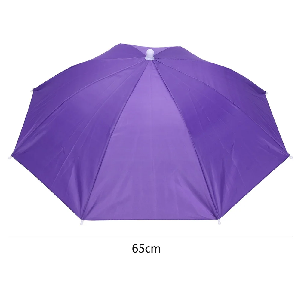 Compact Foldable Outdoor Sunshade and Waterproof Umbrella Hat