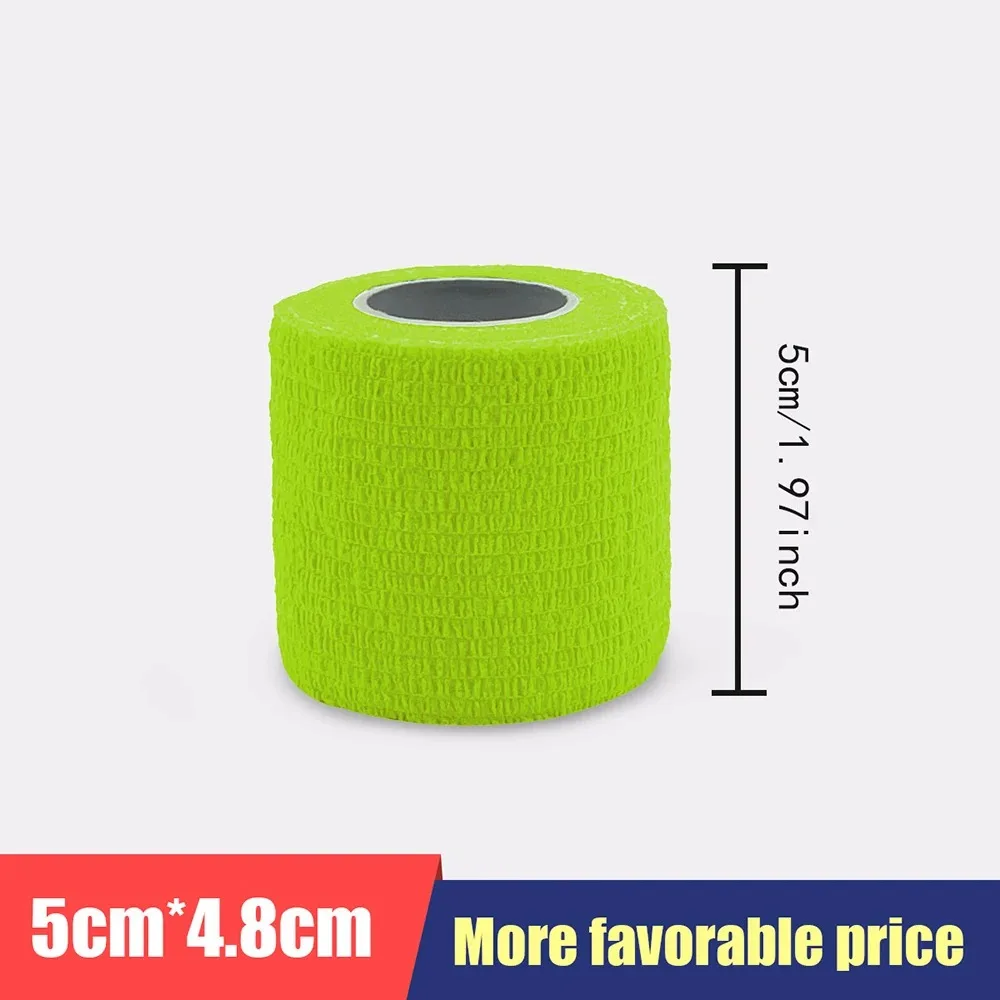 5cm * 4.8m color sports self-adhesive elastic bandage wrapped around knee support pad, finger ankle, palm should