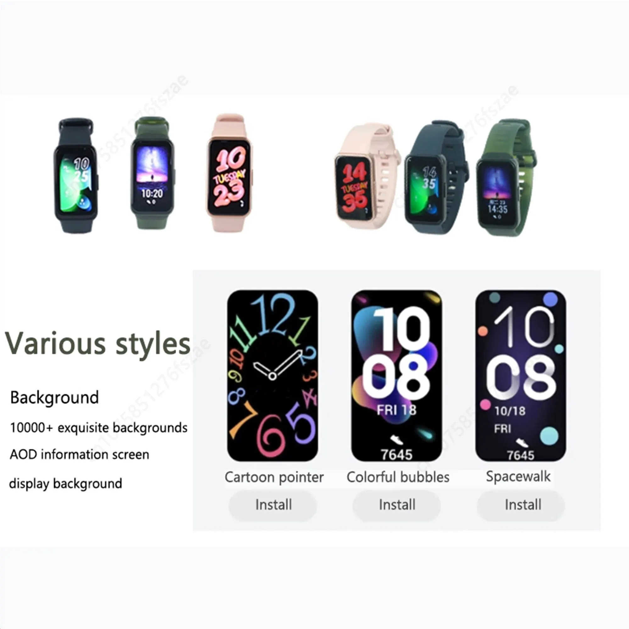 2023 New Original HUAWEI Band 8 Smart Band All-day Blood Oxygen 1.47'' AMOLED Screen Heart Rate Smartband 2 Weeks Battery Life 5