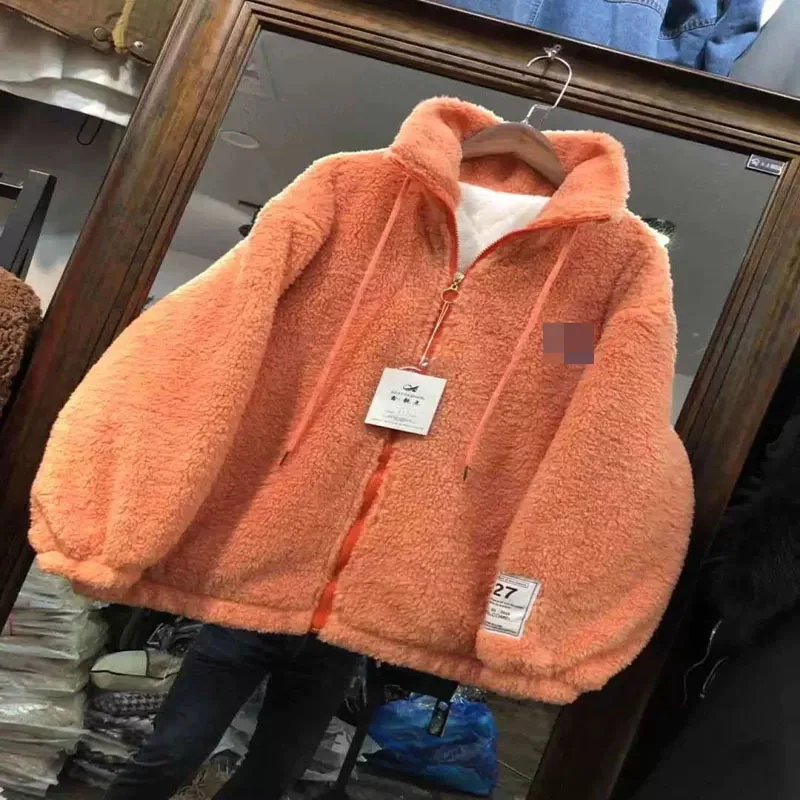 Hong Kong Style Fried Street Jacket Female 2022 Autumn Winter New Retro Hong Kong Flavor Plus Velvet Thick Salt Baseball Uniform