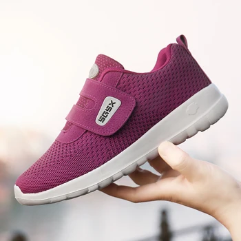 Scarpe da passeggio da donna di vendita calde Comfort Morbide scarpe casual antiscivolo in tinta unita Scarpe da ginnastica elastiche imbottite semplici e traspiranti 1