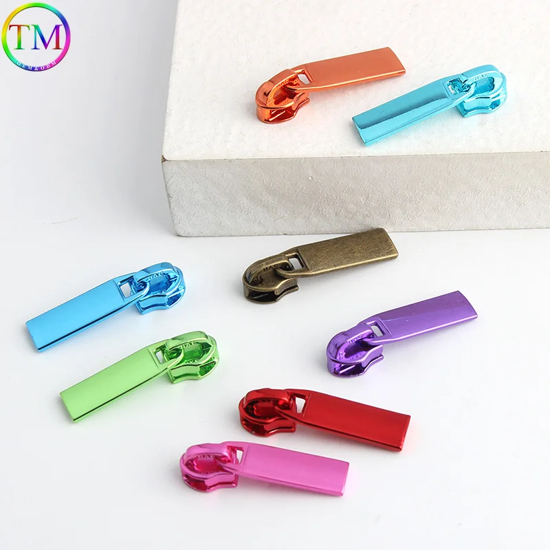 Colorful Detachable 5# Sewing Zipper Slider Puller Replacement Clothes Purse Garment For Purses Handbags Sewing Accessories Bag