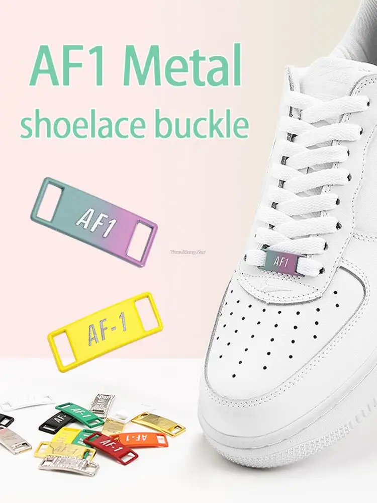 1Pair AF1 Diamond Shoe Charms Fashion Laces Buckle Quality