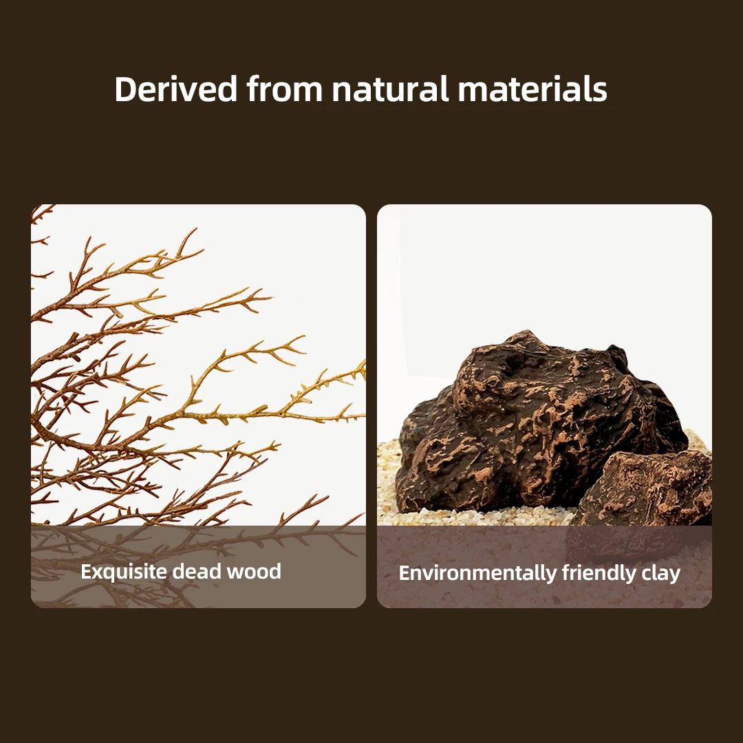 South American style dead wood landscaping set for Mijia Smart Fish Tank dedicated Restore Nature artist style high-quality PE