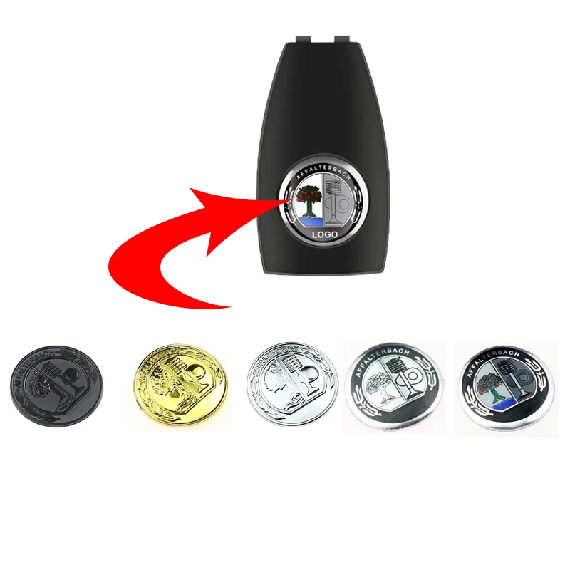 Car Remote Key Shell Sticker Logo Button Symbol Badge Decalcomanie Per Mercedes Benz Apple Tree W202 W203 W204 W208 W210 W220 W221