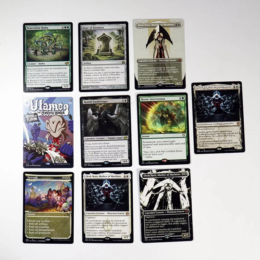 

NP Holo1 TCG Cards Game Black Top Quality Proxy Playing Cards Elesh Norn Ulamog Gathering Board Game Trading Cards Proxy