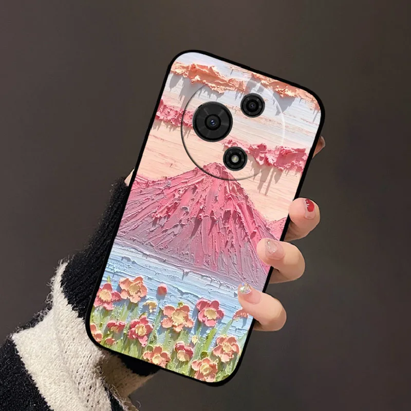 Fashionable Cute Painting Soft TPU Silicone Phone Cover - Protective Case