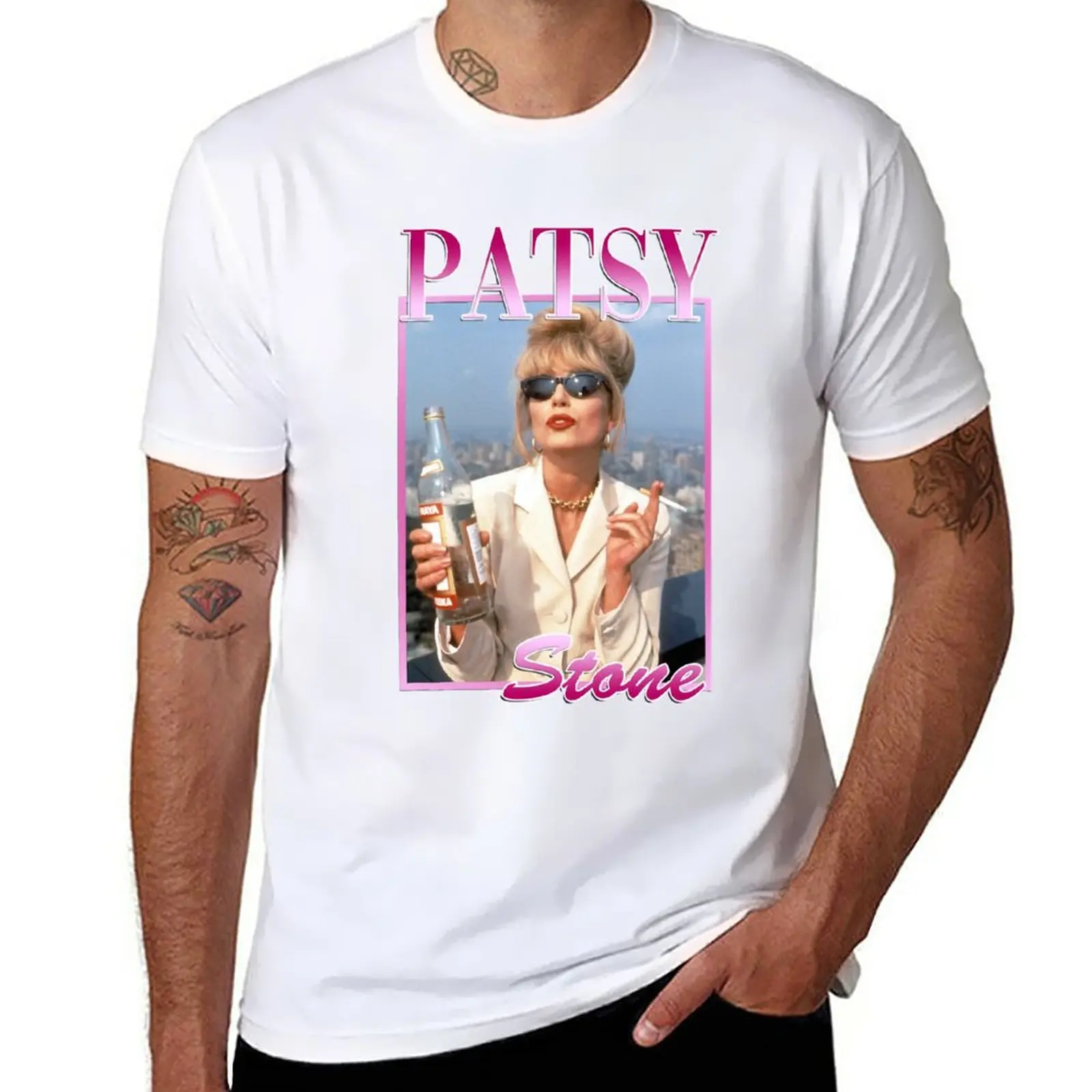 

New Patsy Stone Ab Fab T-Shirt Short sleeve animal print shirt for boys black t shirt mens graphic t-shirts pack