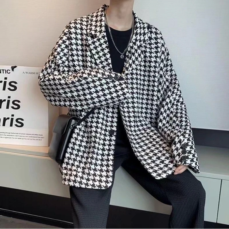 Spring Autumn New Tailored Collar Fashion Long Sleeve Blazers Women High Street Casual Printing Button All-match Y2K Cardigan