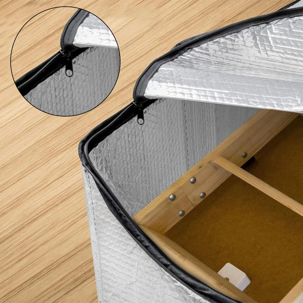 Attic Stair Insulation Cover Silver Double Sided Aluminum Foil Attic Dust Cover Premium Attic Insulation Cover High Efficiency