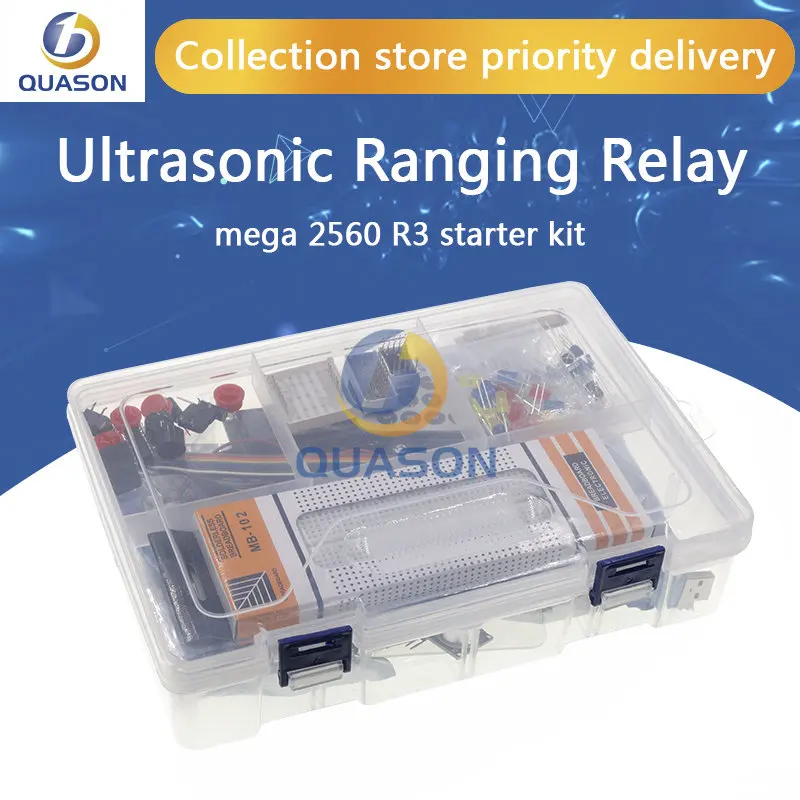 Trasporto Libero Mega 2560 R3 Starter Kit Servomotore Rfid Che Vanno Ad Ultrasuoni Relè A Cristalli Liquidi Per Arduino