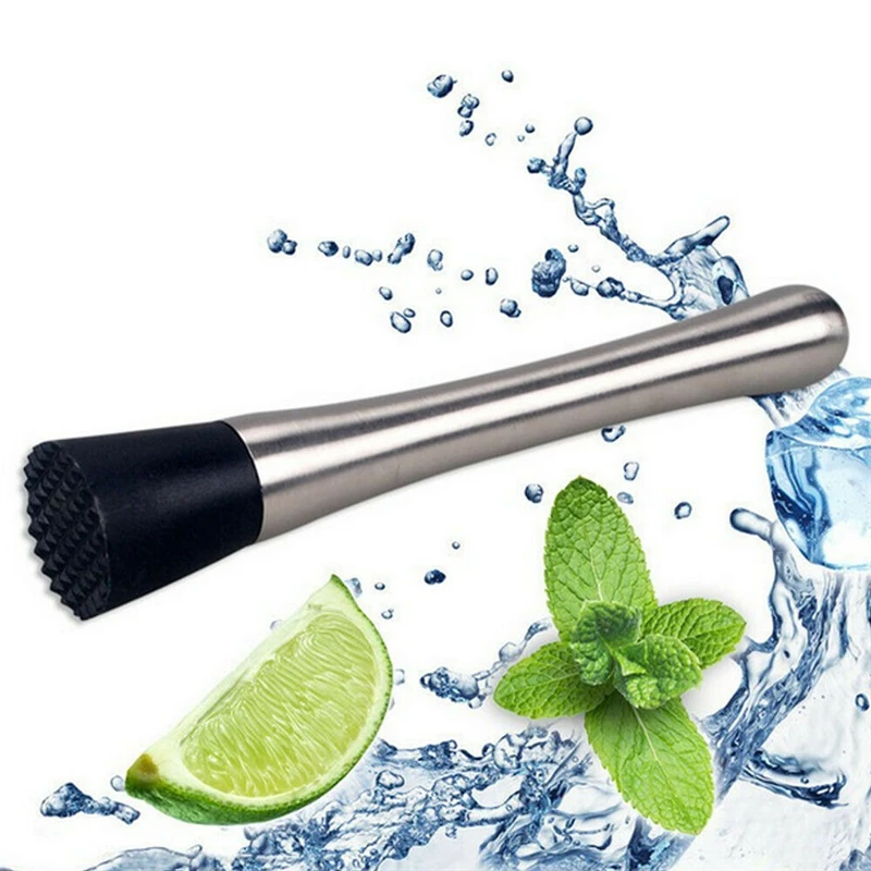 201 stainless steel cocktail stick 20.5cm crushed popsicle ice crusher bar tool