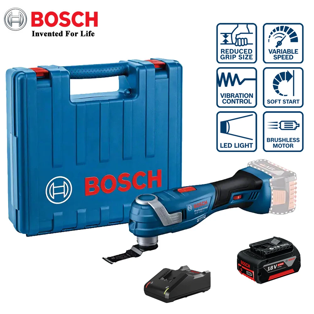 Bosch-Outil multifonction oscillant sans fil, machine de découpe aste,  outils électriques, sans balais, universel, 18V, GOP 185-Li - AliExpress