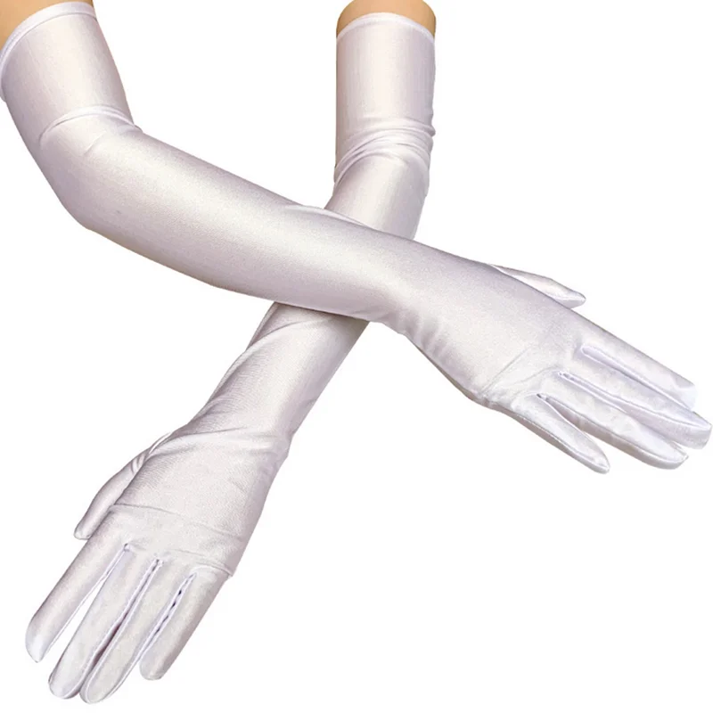 Gants Longs Sans Doigts En Similicuir Noir Pour Femme - Pour Soirée, Halloween, Cosplay, Festival | Design élégant Et Ajustable