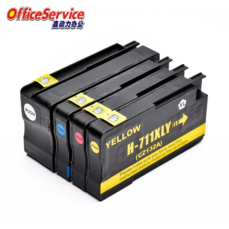 Cartuccia D'Inchiostro 711 Compatibile Per Hp711 711Xl, Adatta Per Stampante A Getto D'Inchiostro Designjet T520 36/T520 610/T520 T120 24/T120 610/T52
