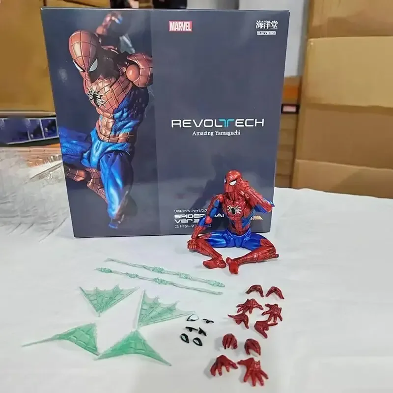 16Cm Anime Spider-Man 2.0 Revoltech Incredibile Yamaguchi Peter Parker Dolls Action Figures Modello Spiderman Toys Regalo Di Natale