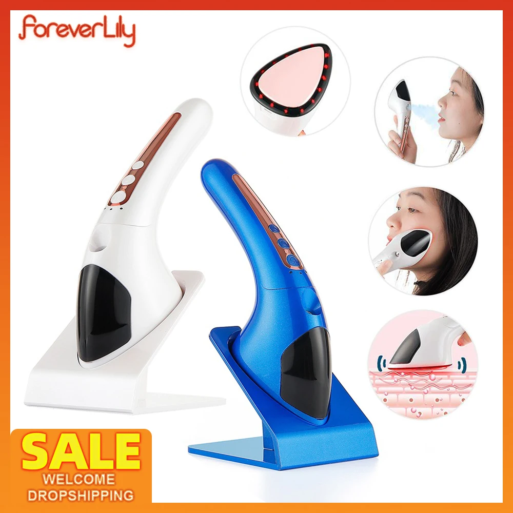 

Microcurrent Skin Iron Vibrating Massager Heat Ion Body Wrinkle Removal Nano Sprayer LED Photon Face Neck Lifting Beauty Machine