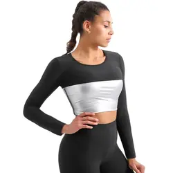 Slimming Corset Women Long Sleeve Sauna Suit Sweat Tank Tops Body Shper Slimming Undershirt Waist Trainer Corset Workout Tops