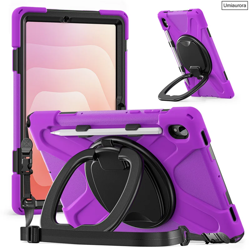 Heavy Duty Rugged Tablet Case with Hand Ring Stand Strap