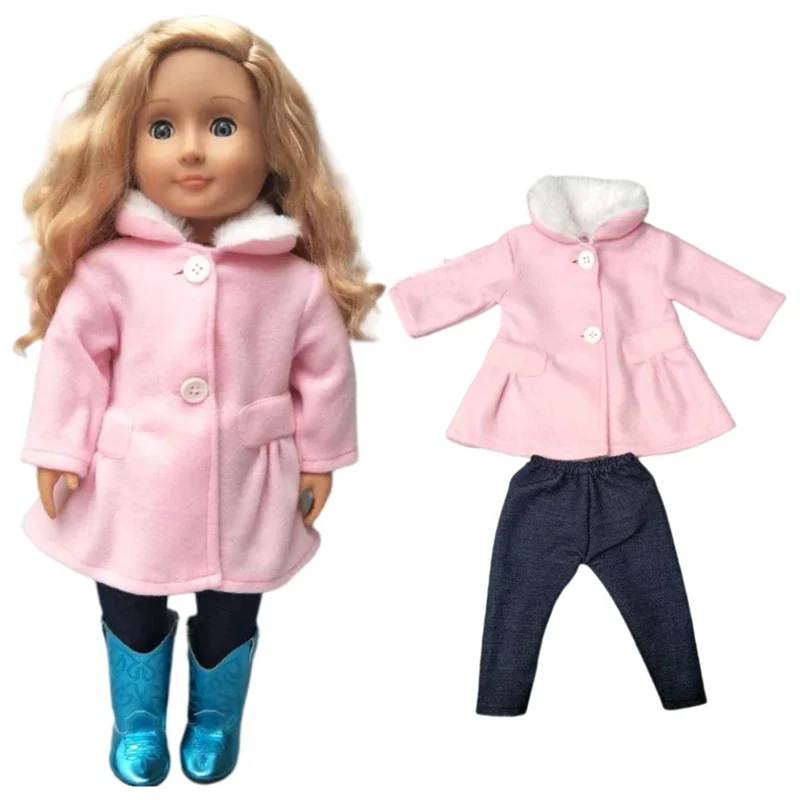 Deluxe Fashion Outfit Set for 18 Dolls - Stylish Jacket and Pants Combo