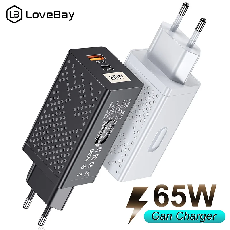 65w Usb Type C Pd Charger 65w Charger Type C Gan Charger 65w Charge