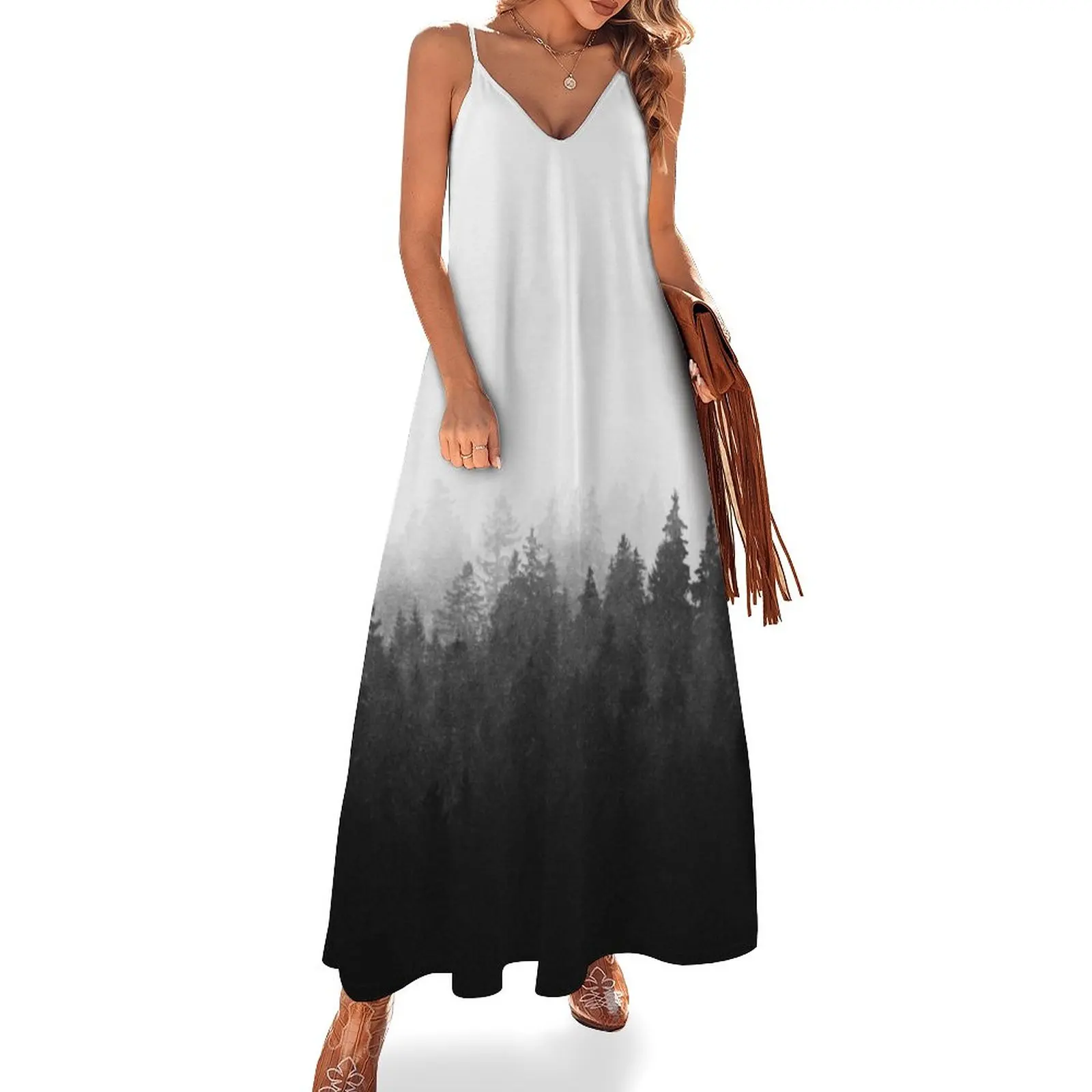 

A Wilderness Somewhere Sleeveless Dress women's elegant loose dresses dress summer