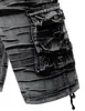 Gray Camo Cargo Shorts Men Cotton Mens Short Pants Comfortable Bermuda Masculina Relaxed Fit Multi-Pocket Pantalon Corto Hombre 4