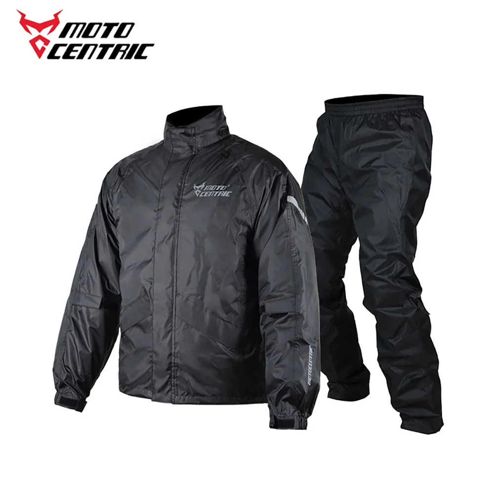 Motocentric Waterproof Motorcyclist Raincoat Outdoor Reflective Motorcycle Raincoats Biker Rain Coat Men for Hiking Cycling motorcycle raincoat raincoat suit bike raincoat