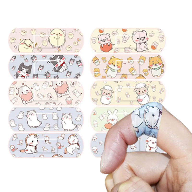 120pcs/set Cartoon Kawaii Band Aid Animal Prints  Strips Wound Plaster Dressing Skin Patch First Aid Adhesive Bandages 4