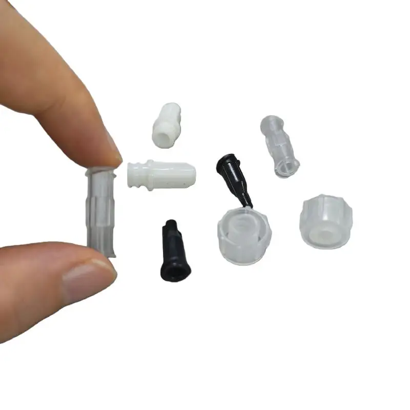 10Pcs Transparent Plastic Syringe Connector Leak Proof Double Helix Medical Sterile Luer Lock Adapter DIY Accessories