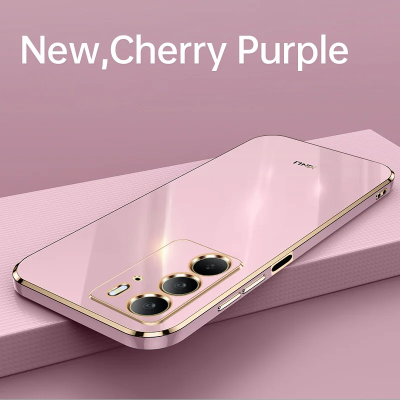 Premium 6D Plating Shockproof Silicone TPU Soft Matte Phone Case