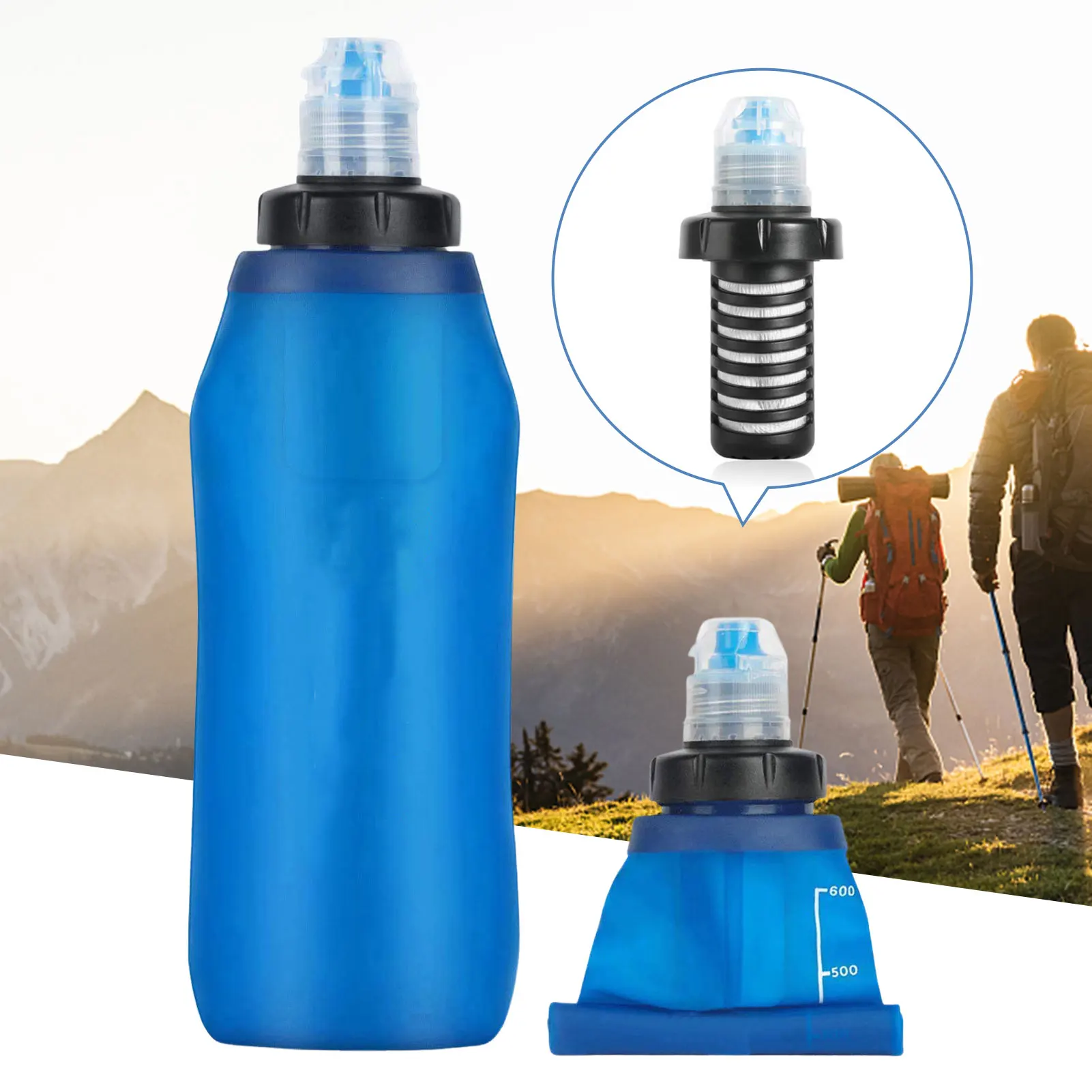 

Emergency Water Filtrations System Cup Camping Water Purifier Outdoor Survival Water Filter Straws Bottle Hiking Accessories