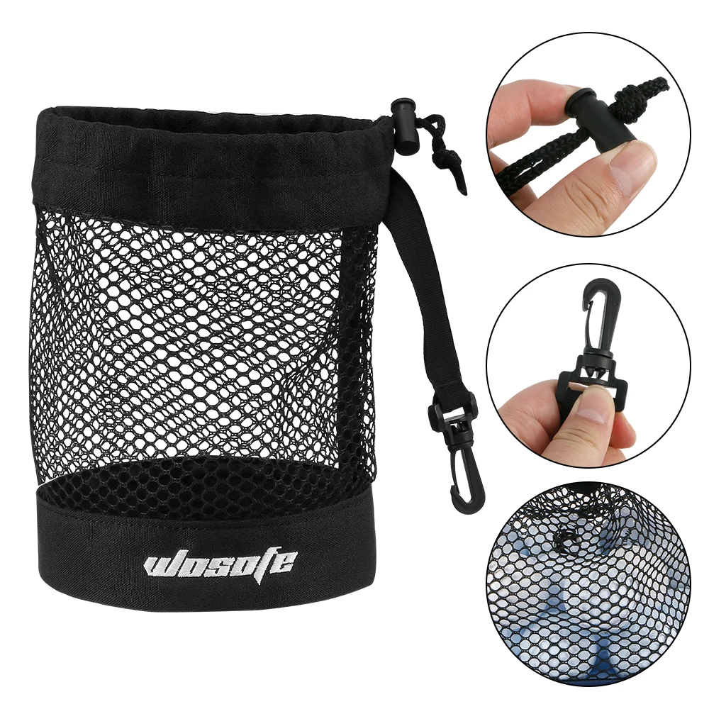 Black Golf Ball Pouch Bag 2
