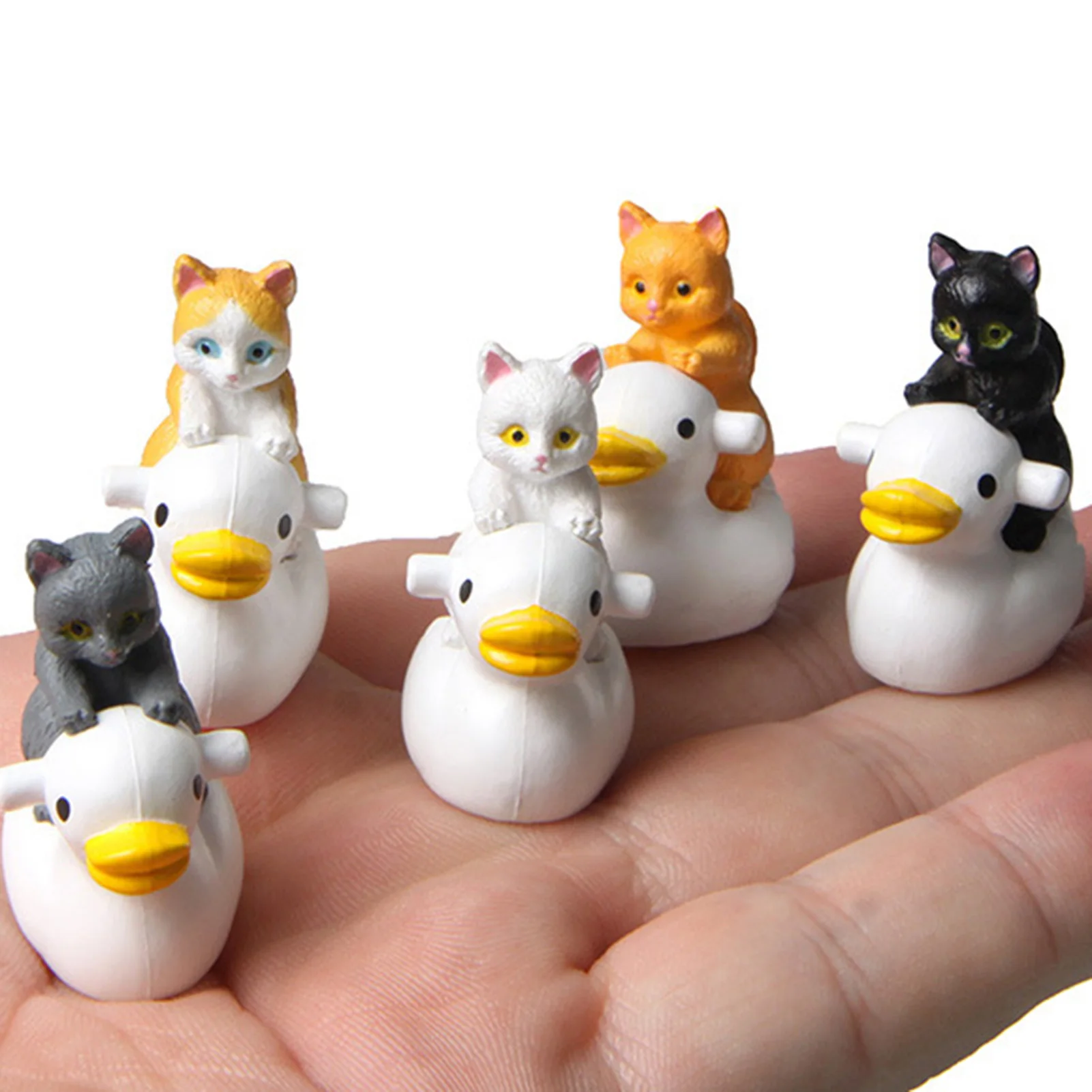 Funny Cat Figures High Simulation Vivid Expression Decoration Accessories Toilet Sitting Miniature Cat Animal Model Toy Kids