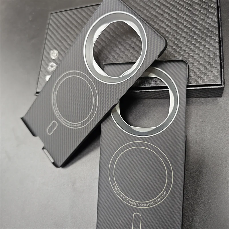 Carbon Fiber Magnetic Aramid Fiber Shockproof Protective Phone Case