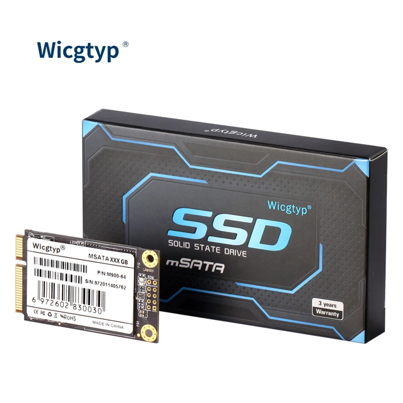 Wicgtyp Factory Outlet mSATA SSD 128gb 256gb 512GB Hard disks 1TB 2TB Computer Internal Solid State Drive For Laptop Pos Machine