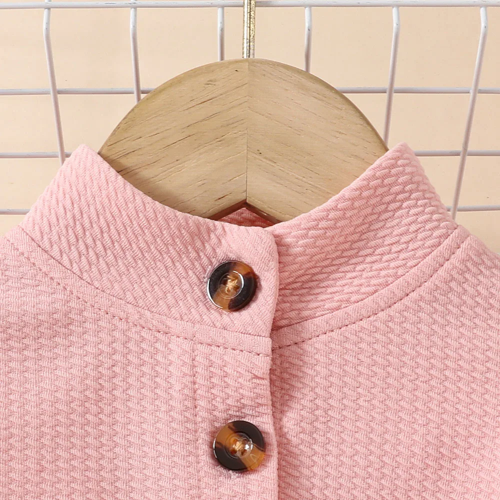 귀여운 어린이 소녀 세트 긴 소매 가디건 재킷, 꽃 자수 레이스 원피스 코튼 솔리드 의류 세트, 가을 2 개