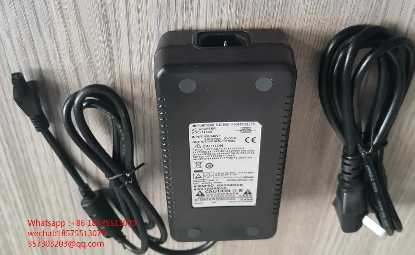 

Для Sumitomo ADC-1430S Fiber Fusion, электромеханический источник-адаптер, новое оригинальное зарядное устройство, один выход: 14 в, 5,7 А