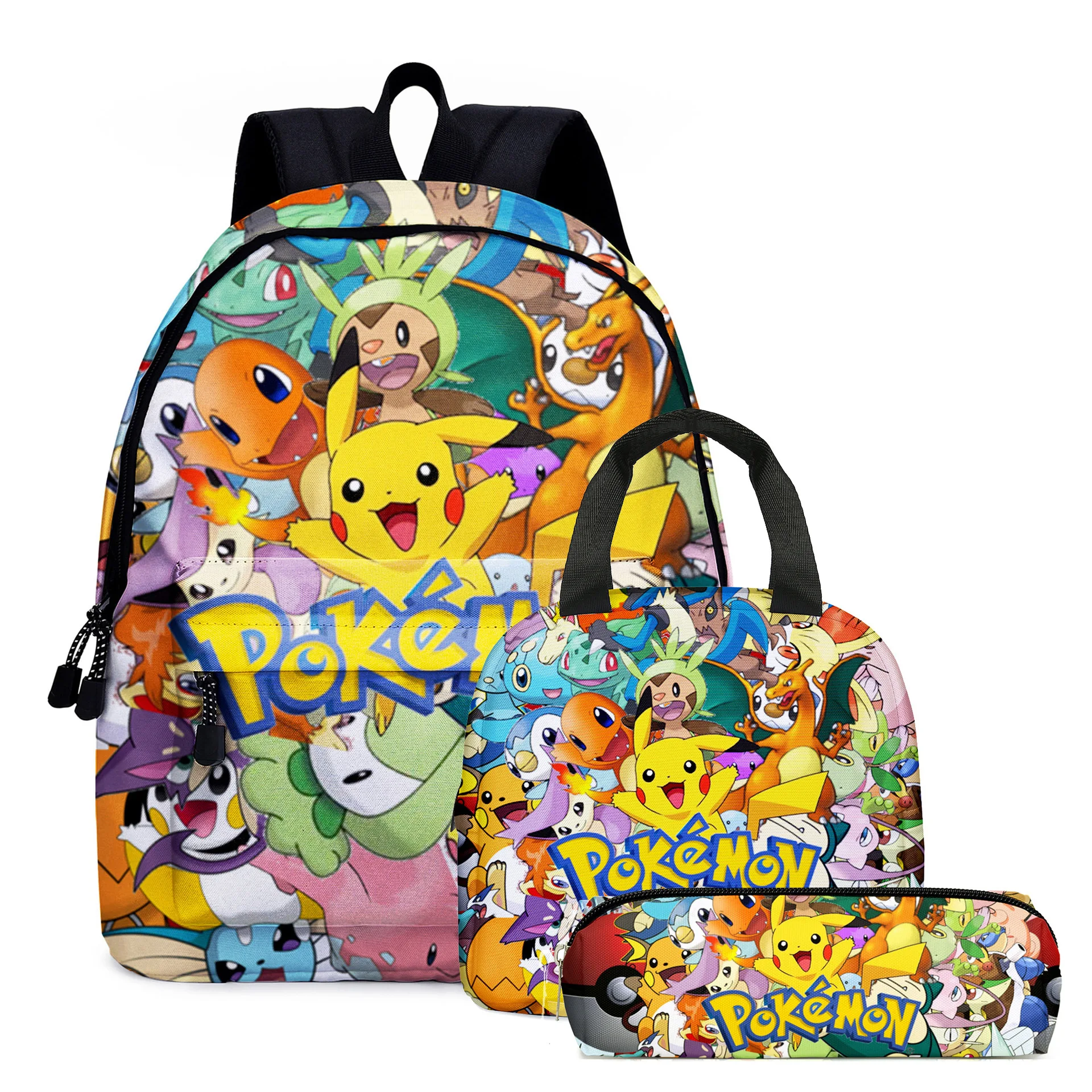 Mochila de Pokémon para estudiantes y niños, morral escolar con