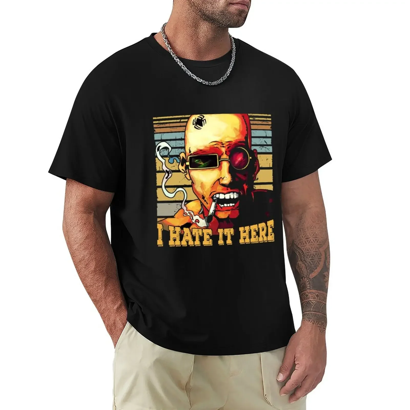 

Transmetropolitan Smoker I Hate It Here T-Shirt Aesthetic clothing sports fan t-shirts Men's t shirts